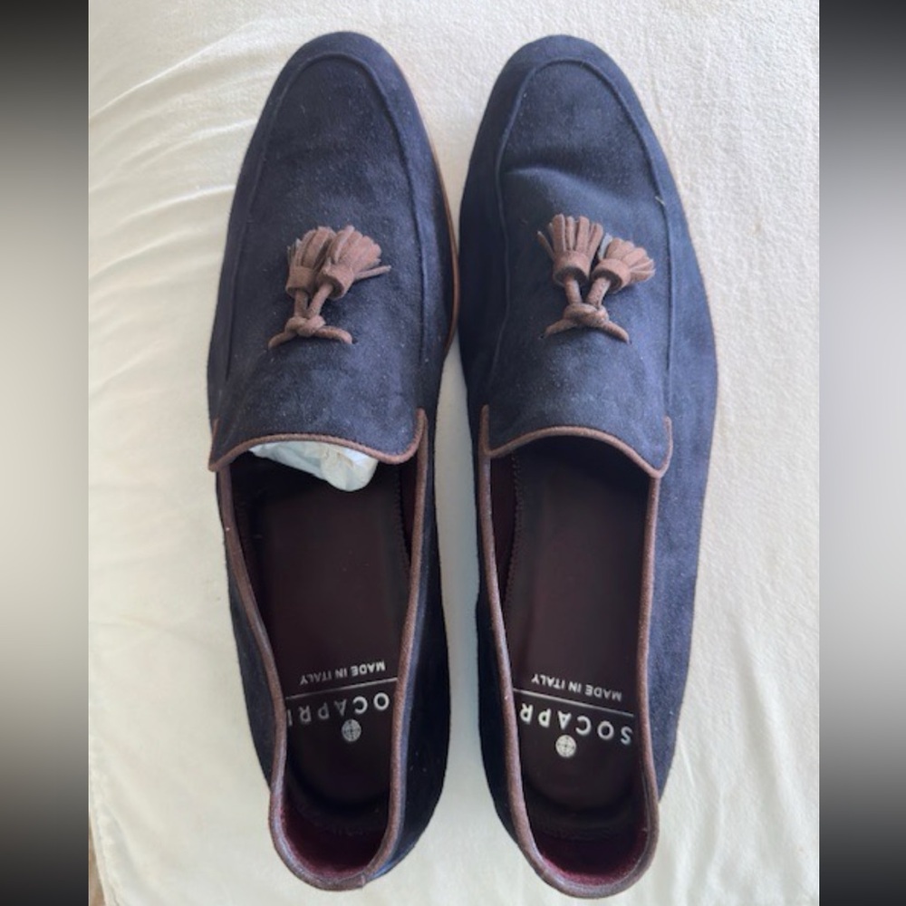 Men’s suede loafers. Never worn.
